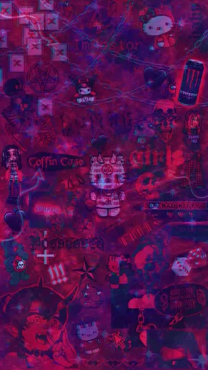 E-girl Aesthetic Hello Kitty Wallpaper