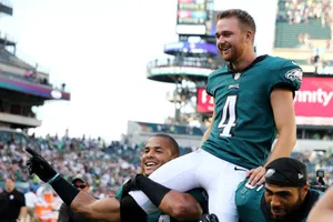 Eagles Kicker Celebration Moment Wallpaper