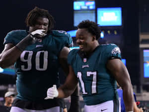Eagles Linebackers Celebrating Wallpaper