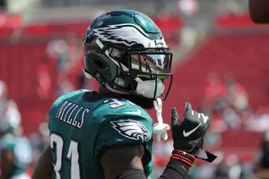 Eagles Player Jalen Mills On Field Wallpaper