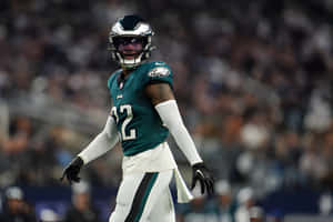 Eagles Player On Field32 Wallpaper