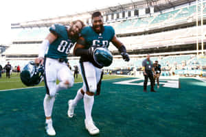 Eagles Players Celebrating Victory Wallpaper