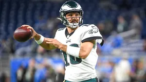 Eagles Quarterback Action Shot Wallpaper