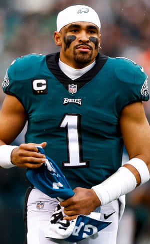 Eagles Quarterback On Field Wallpaper