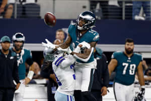 Eaglesvs Cowboys Aerial Duel Wallpaper