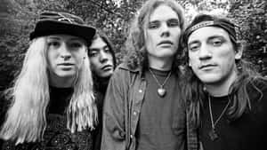 Early Smashing Pumpkins Band Photo Wallpaper