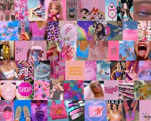 Early2000s Aesthetic Collage Wallpaper