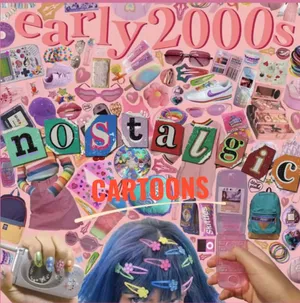 Early2000s Nostalgic Cartoons Collage Wallpaper