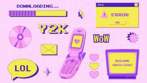 Early2000s Techand Slang Aesthetic.jpg Wallpaper