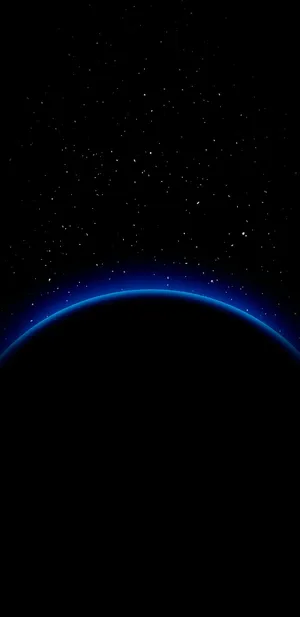 Earth Horizon Stars Night Sky Wallpaper