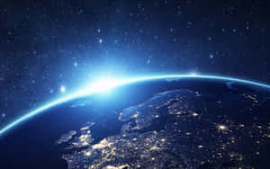 Earth Night Lights Space View Wallpaper