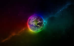 Earth Proper Rainbow Art Wallpaper