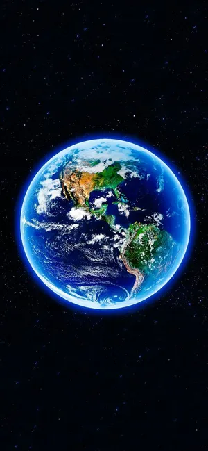 Earth Seen From Outer Space Wallpaper