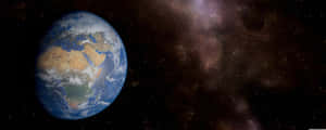 Earthin Space Panorama Wallpaper