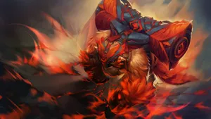 Earthshaker Unleashes His Power Wallpaper