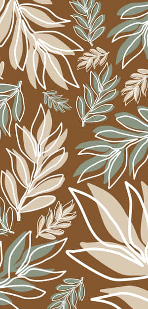 Earthy Leaves Pattern.jpg Wallpaper