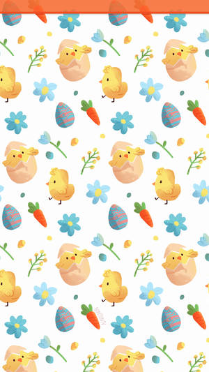 Easter Baby Chicks Phone Wallpaper