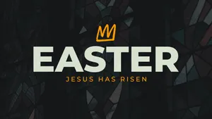 Easter Jesus Has Risen Graphic Wallpaper