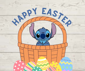 Easter Stitchin Basket Wallpaper