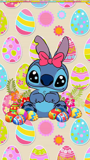 Easter Stitchwith Colorful Eggs Wallpaper