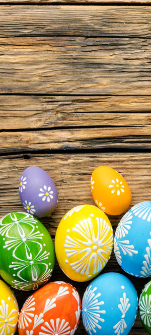 Easter With Patterns Phone Wallpaper