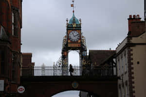 Eastgate Clock Chester U K Wallpaper