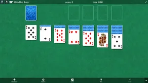 Easy Board Game Layout Of Microsoft Solitaire Klondike Wallpaper