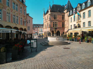 Echternach Market Square Luxembourg Wallpaper