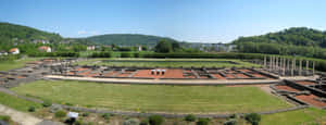 Echternach Roman Villa Remains Panorama Wallpaper