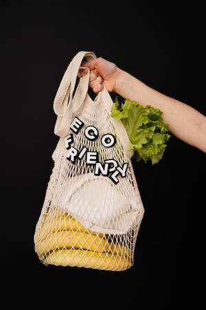 Eco-friendly Mesh Banana Bag Wallpaper