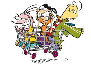 Ed Edd Eddy Grocery Cart Wallpaper