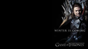 Eddard Stark On Iron Throne Wallpaper