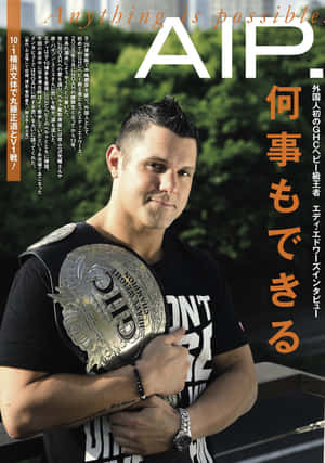 Eddie Edwards Japanese Magazine Cover Wallpaper