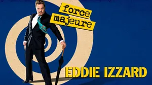 Eddie Izzard In An Intense Performance Wallpaper