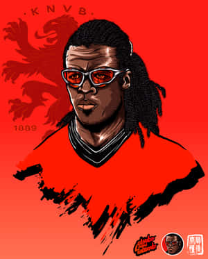 Edgar Davids Digital Painting Wallpaper