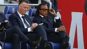 Edgar Davids With Louis Van Gaal Wallpaper