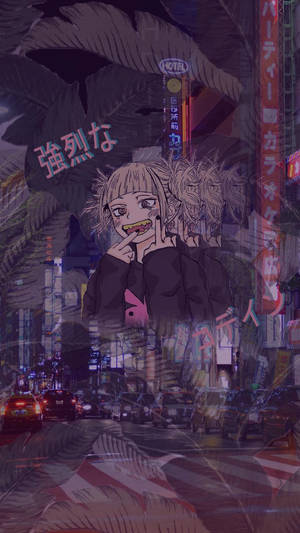 Edgy Anime Girl Himiko Toga Wallpaper