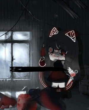 Edgy Anime Girl Pfp - Unleash Your Inner Rebel Wallpaper