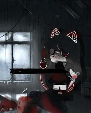 Edgy Anime Girl Pfp - Unleash Your Inner Rebel Wallpaper