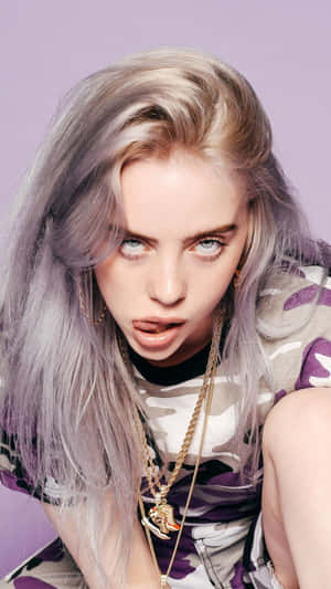 Edgy Billie Eilish 2021 Wallpaper