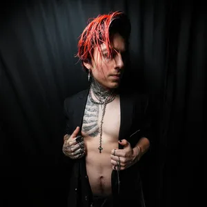 Edgy Rocker Style Portrait Wallpaper