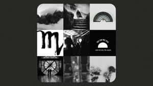 Edgy Scorpio Aesthetic Moodboard Wallpaper