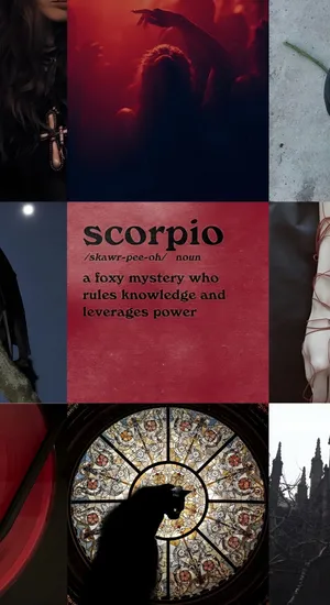 Edgy Scorpio Aesthetic Wallpaper