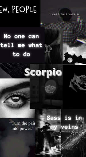 Edgy Scorpio Dark Aesthetic Wallpaper
