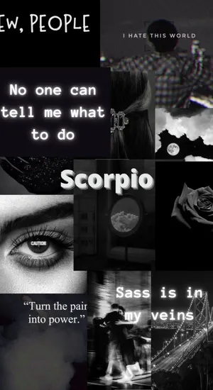 Edgy Scorpio Dark Aesthetic Wallpaper