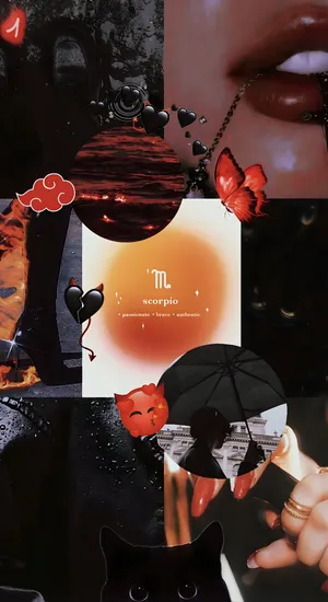 Edgy Scorpio Dark Vibes Wallpaper