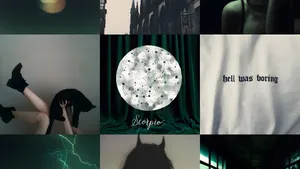 Edgy Scorpio Dark Vibes Wallpaper