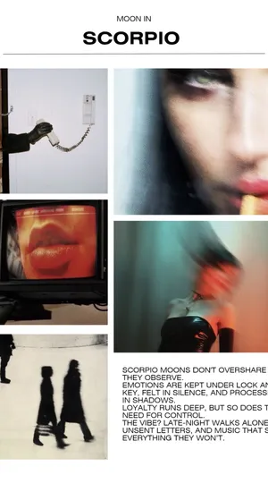 Edgy Scorpio Moon Vibes Wallpaper