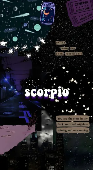 Edgy Scorpio Night Vibes Wallpaper