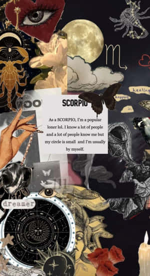 Edgy Scorpio Zodiac Vibes Wallpaper